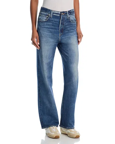 Rag & Bone Miramar Shea High Rise Relaxed Straight Leg Jeans In Cosmos