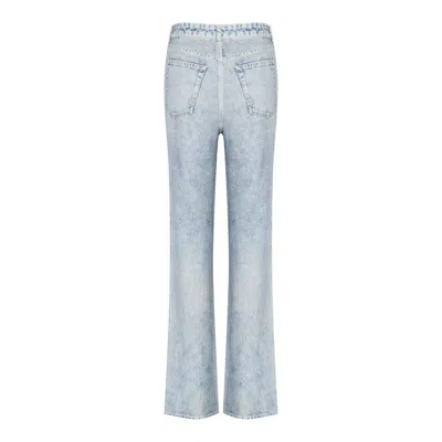 Rag & Bone Miramar Shea High-rise Relaxed Straight Pants In Blue