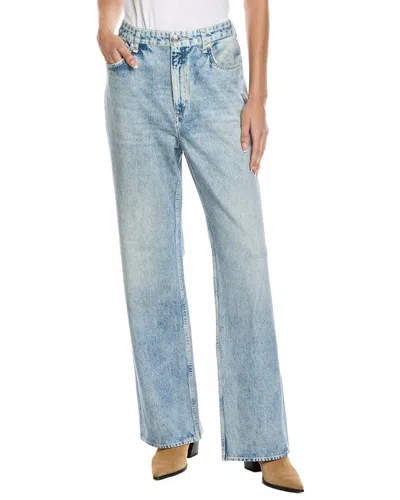 Rag & Bone Miramar Shea High-rise Riverly Full Relaxed Straight Jean In Blue