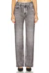 Rag & Bone Miramar Shea High Rise Full Relaxed In Gray