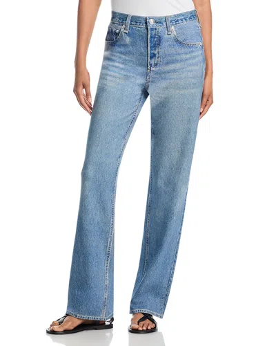 Rag & Bone Miramar Shea Straight Jeans In Astor In Blue