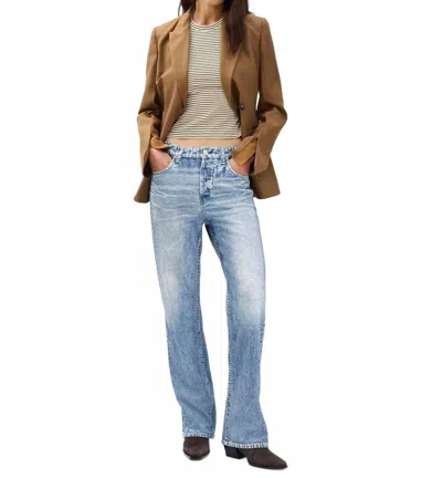 Rag & Bone Miramar Shea Straight Pants In Tessa In Blue