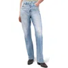 Rag & Bone Miramar Shea Wide Leg Cotton Terry Sweatpant Jeans In Blue