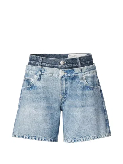 Rag & Bone Miramar Shorts In Blue