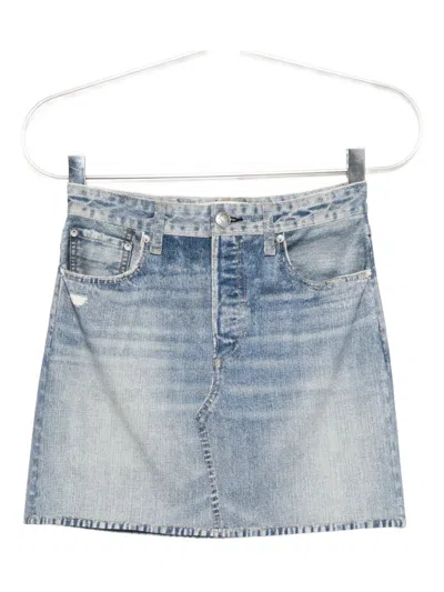 Rag & Bone Miramar Skirt In Blue