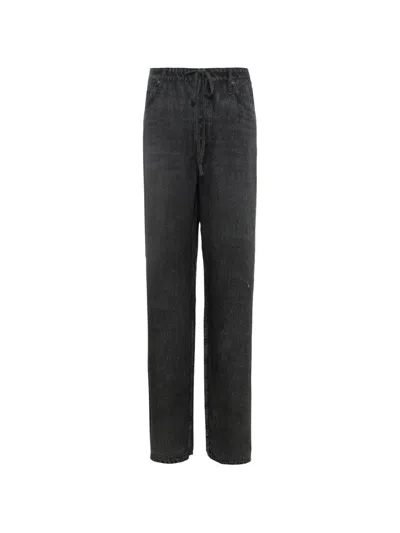 Rag & Bone Miramar Slink Drawstring Jeans In Gray