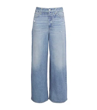 Rag & Bone Miramar Sofie Wide-leg Jeans In Blue