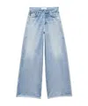 Rag & Bone Miramar Sofie Wide-leg Pants Cotton Terry In Blue