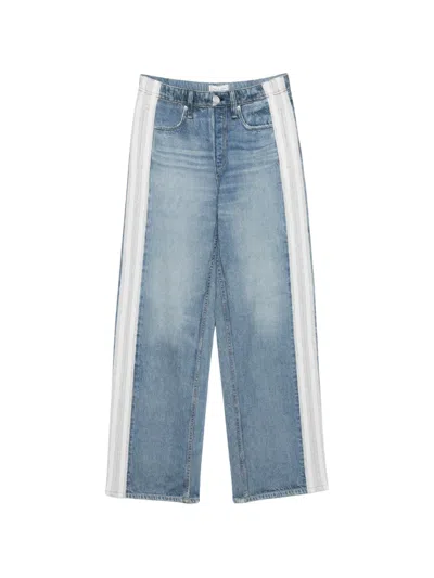 Rag & Bone Miramar Stripe Trousers In Blue
