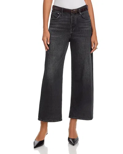 Rag & Bone Miramar Terry Andi Wide Pants In Black