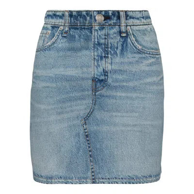 Rag & Bone Miramar Terry Mini Skirt In Blue