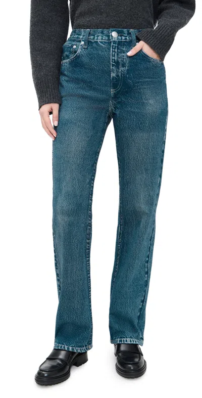 Rag & Bone Miramar Terry Shea Full Length Pants Almda In Blue