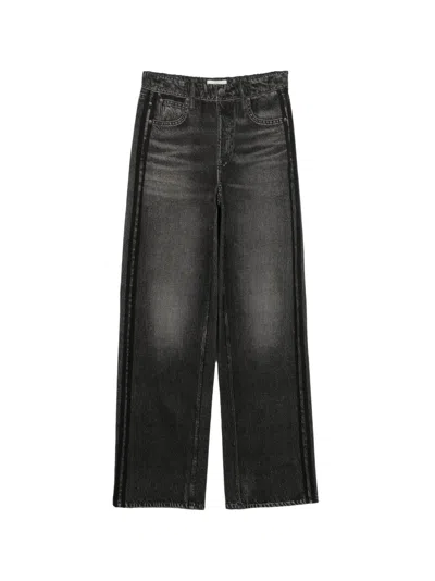Rag & Bone Miramar Terry Side-stripe Jeans In Transparent