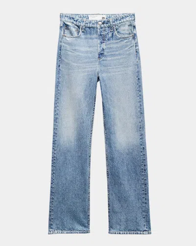 Rag & Bone Miramar Terry Straight Jeans In Blue