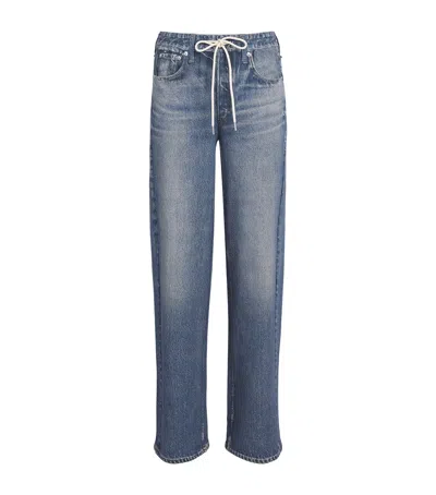 Rag & Bone Miramar Terry Track Pants In Blue