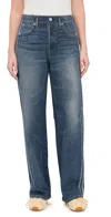 Rag & Bone Miramar Terry Track Pants Pull On Carnation Stripe In Blue