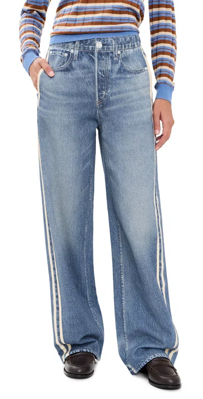 Rag & Bone Miramar Terry Track Pants Sutton In Blue