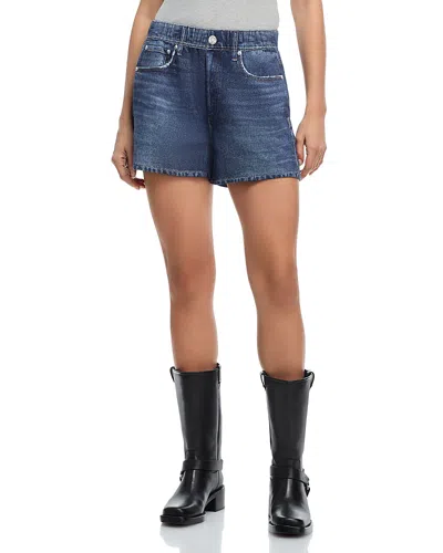 Rag & Bone Miramar Terry Walking Shorts In Blue