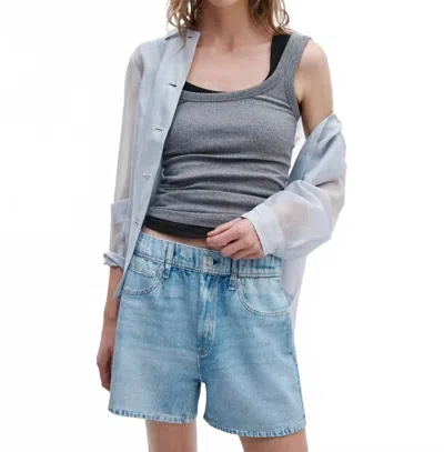 Rag & Bone Miramar Terry Walking Shorts In Aria Wash In Blue