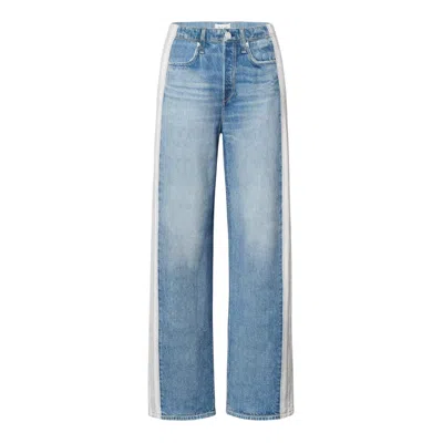 Rag & Bone Miramar Terry Wide Leg Jeans In Blue
