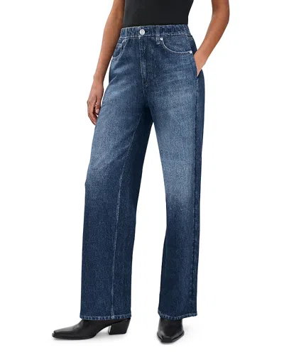 Rag & Bone Miramar Terry Wide Leg Jeans In Petra