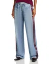 Rag & Bone Miramar Terry Wide Leg Track Pants In Multi