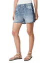 Rag & Bone Miramar Cotton Terry Track Shorts In Blue