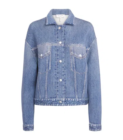 Rag & Bone Miramar Trucker Jacket In Blue