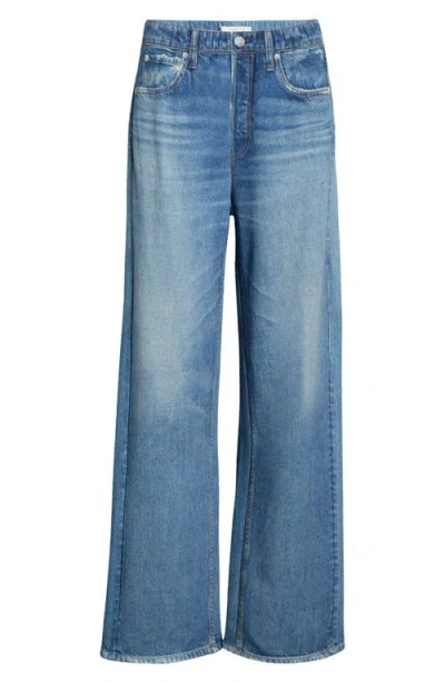 Rag & Bone Miramar Wide Leg Cotton Fleece Sweatpant Jeans In Multi