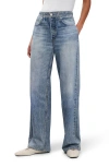 Rag & Bone Miramar Wide Leg Cotton Terry Sweatpant Jeans In Blue