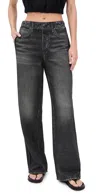 Rag & Bone Miramar Wide Leg Track Pants Washed Black In Black