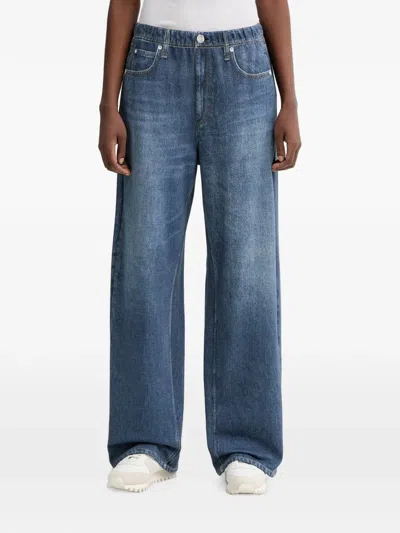 Rag & Bone Miramar Wide-leg Jeans In Blue