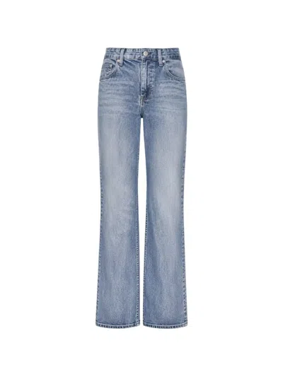 Rag & Bone Miramar Wide-leg Jeans In Blue