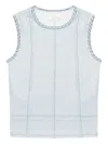 Rag & Bone Mirimar Printed Tank Top In Blue