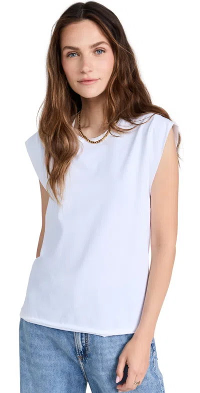 Rag & Bone Mix Media Muscle Tee In White