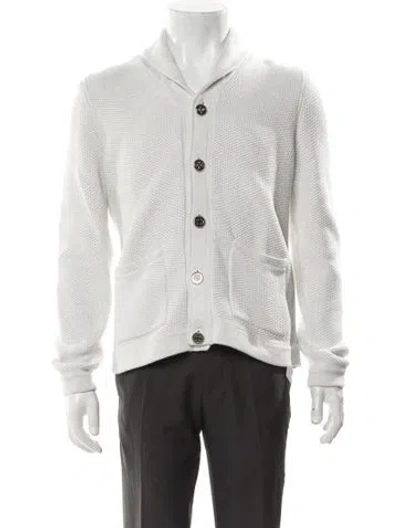 Pre-owned Rag & Bone Mock Neck Long Sleeve Cardigan In Gray