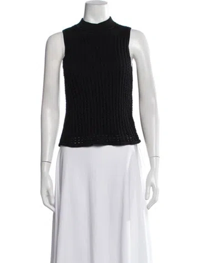Pre-owned Rag & Bone Mock Neck Sweater In Black