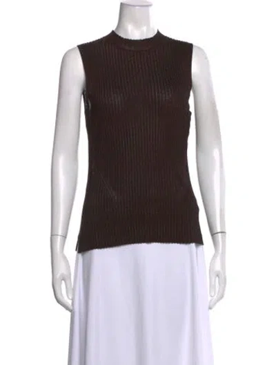 Pre-owned Rag & Bone Mock Neck Sweater In Brown