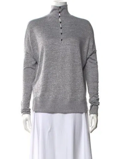 Pre-owned Rag & Bone Mock Neck Sweater In Gray