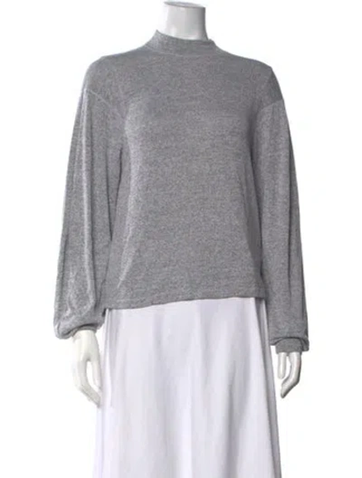 Pre-owned Rag & Bone Mock Neck Sweater In Grey