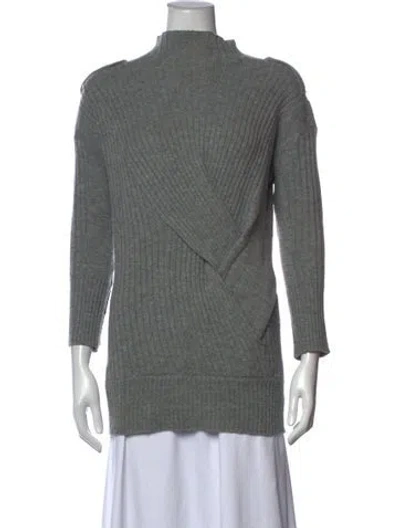 Pre-owned Rag & Bone Mock Neck Sweater In Grey