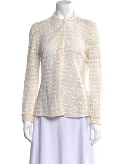 Pre-owned Rag & Bone Mock Neck Sweater In Neutral