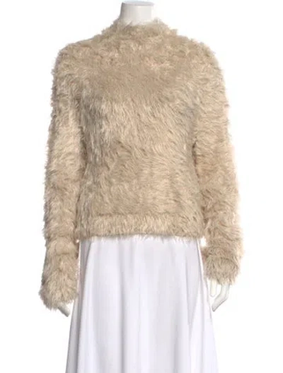 Pre-owned Rag & Bone Mock Neck Sweater In Neutral