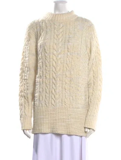 Pre-owned Rag & Bone Mock Neck Sweater In Neutral