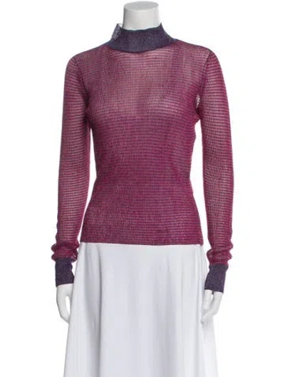 Pre-owned Rag & Bone Mock Neck Sweater In Pink