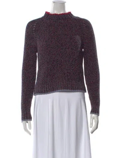 Pre-owned Rag & Bone Mock Neck Sweater In Purple