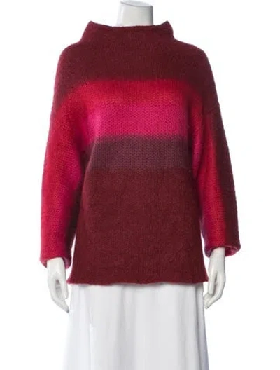 Pre-owned Rag & Bone Mock Neck Sweater In Red