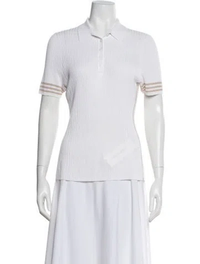 Pre-owned Rag & Bone Mock Neck Sweater In White