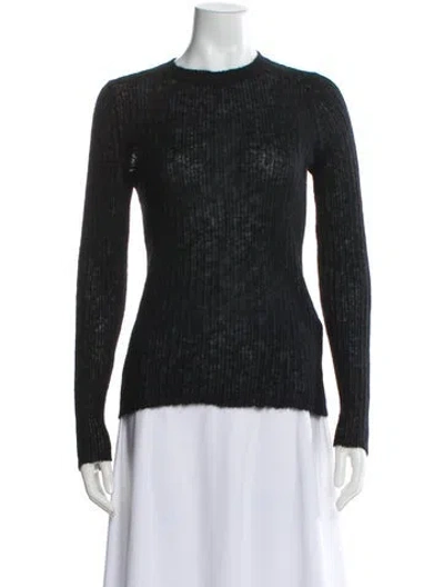 Pre-owned Rag & Bone Mohair Crew Neck Sweater In Gray