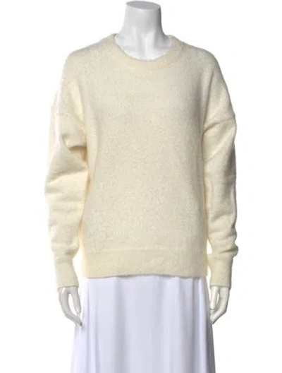 Pre-owned Rag & Bone Mohair Crew Neck Sweater In Neutral
